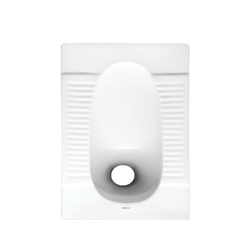 Front Outlet Ceramic Squat Pan Without Trapway Portable Floor Squat Toilet